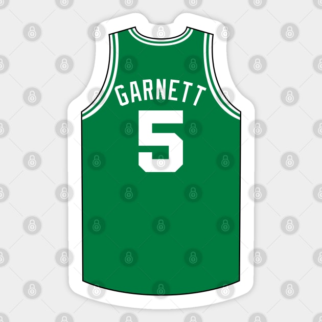 Kevin Garnett Boston Jersey Qiangy Sticker by qiangdade